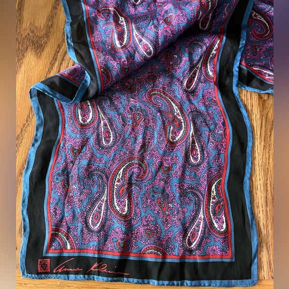 Anne Klein Multicolor Paisley Scarf - Picture 4 of 6